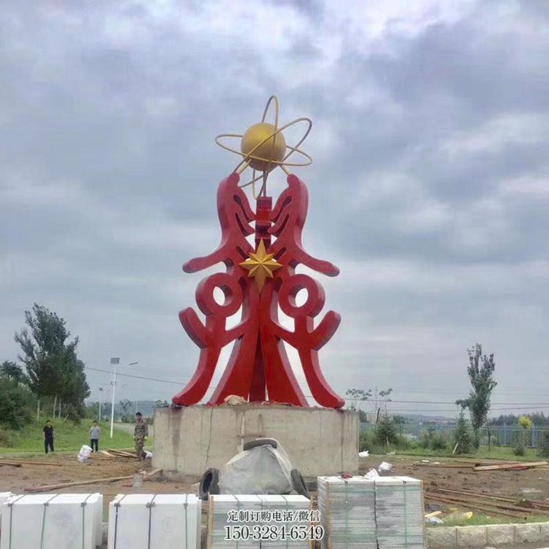 戶外科技之星雕塑通用，多彩藝術(shù)，不銹鋼科技之星雕塑供應(yīng)