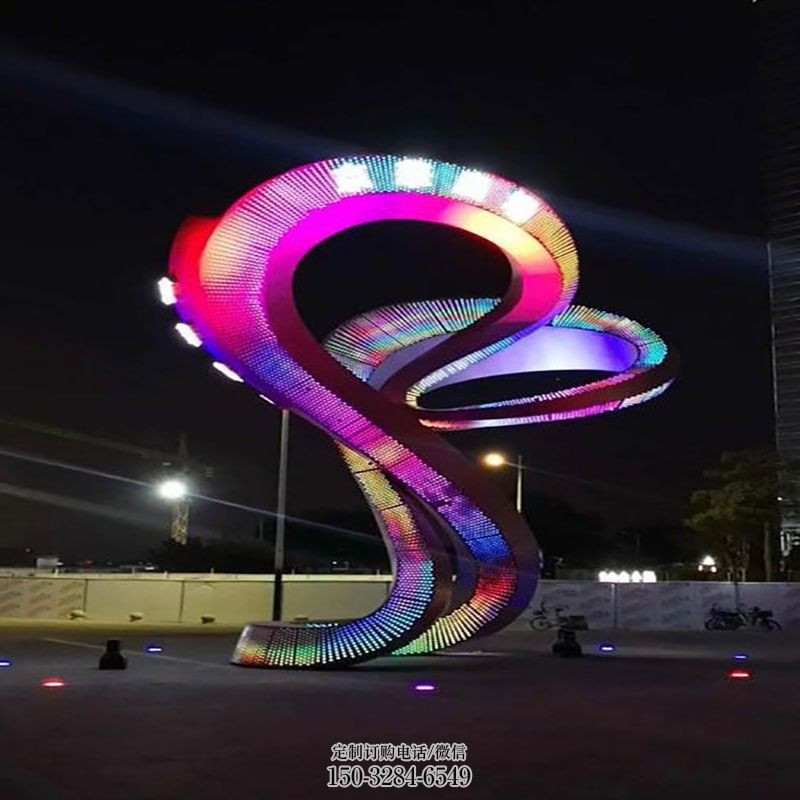 光電雕塑標(biāo)志精選，街頭藝術(shù)，公園不銹鋼光電雕塑承接