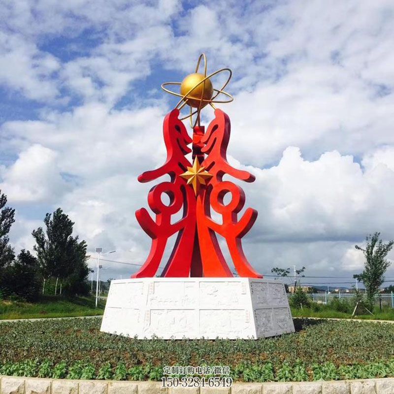 科技之星雕塑標(biāo)志精選，街頭藝術(shù)，公園不銹鋼科技之星雕塑承接