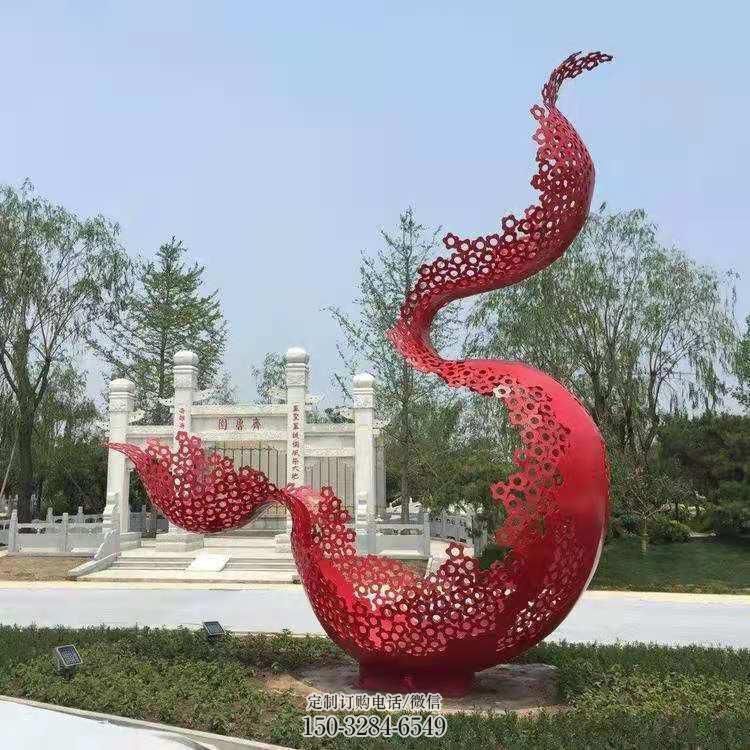 景觀金屬雕塑優(yōu)選，陸地擺件，園林不銹鋼雕塑供應(yīng)