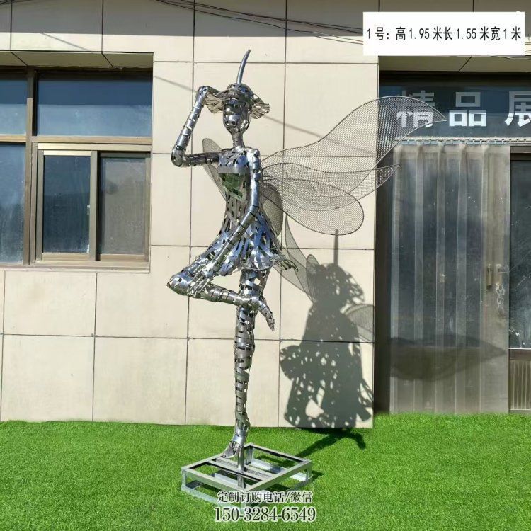 鏤空舞者雕塑生產(chǎn)，景區(qū)案例，鐵藝跳舞雕塑優(yōu)選