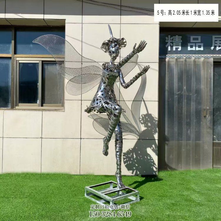 現(xiàn)代鏤空舞者雕塑承接，歐式風(fēng)格，鐵藝跳舞雕塑精選