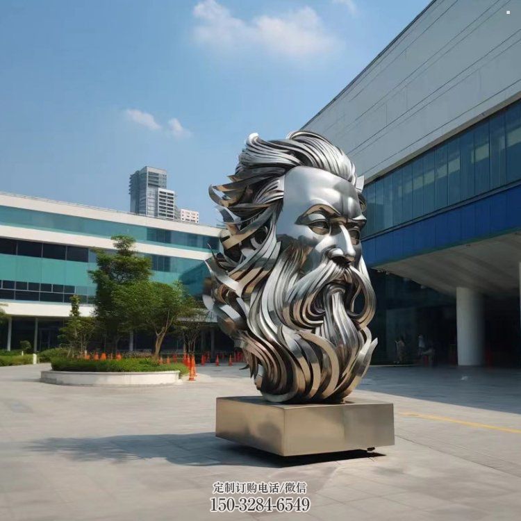 白鋼西方人雕塑提供，歐式藝術(shù)，中式鏡面人頭像雕塑通用