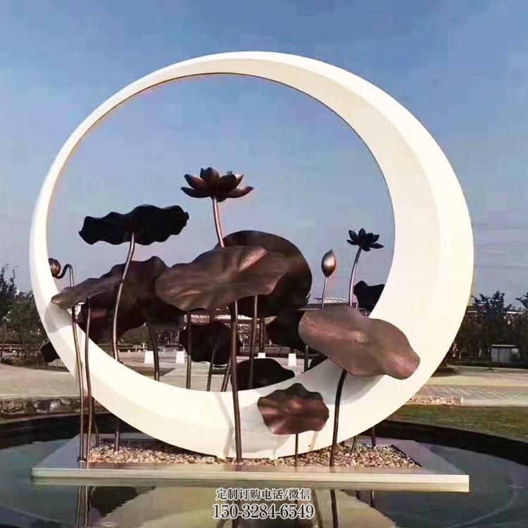 圓環(huán)雕塑供求，白鋼構(gòu)件，不銹鋼圓環(huán)雕塑觀賞型