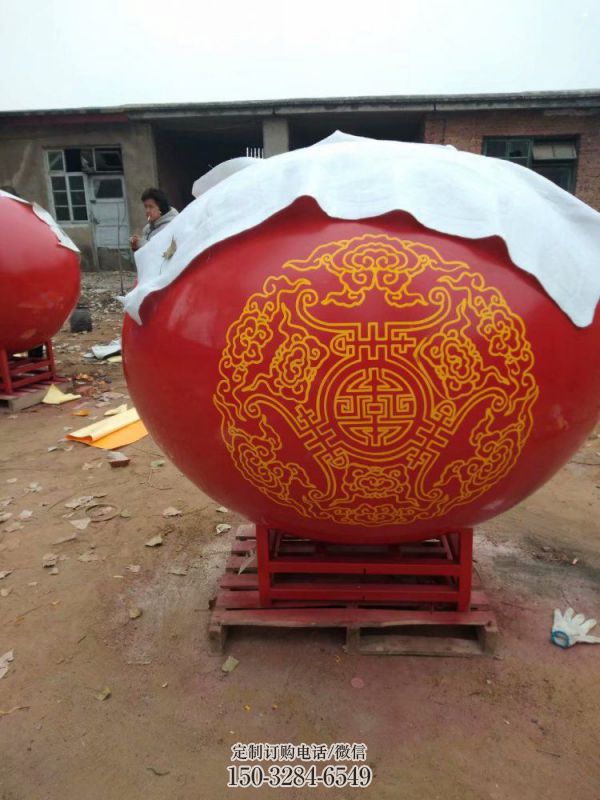 圓球雕塑擺件，景區(qū)案例，房地產(chǎn)烤漆圓球雕塑常用